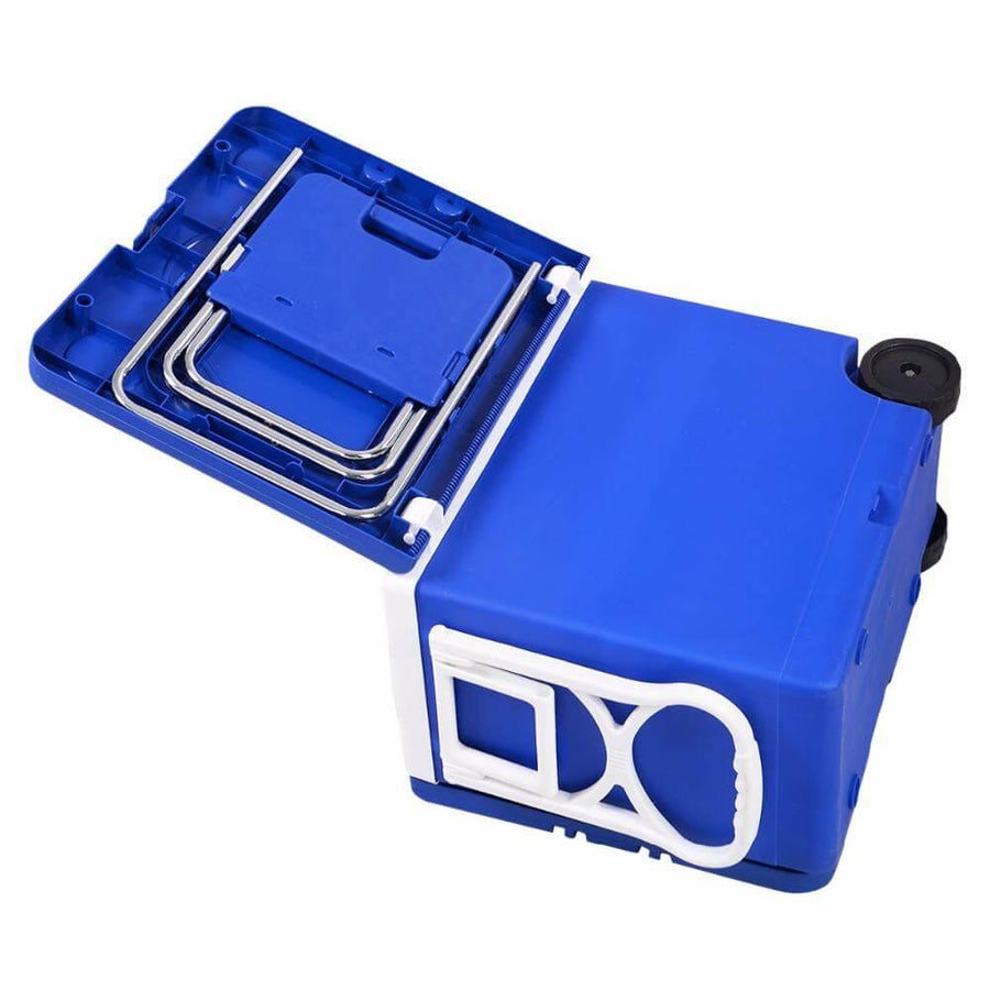 Multi Function Foldable Rolling Cooler Box Picnic Camping Outdoor Furniture Set - Image 4