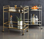 Designer Style Stainless Steel Gold Silver Dinner SideTable Organizer - MaviGadget