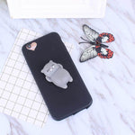 Lazy Cat 3D iPhone Cases