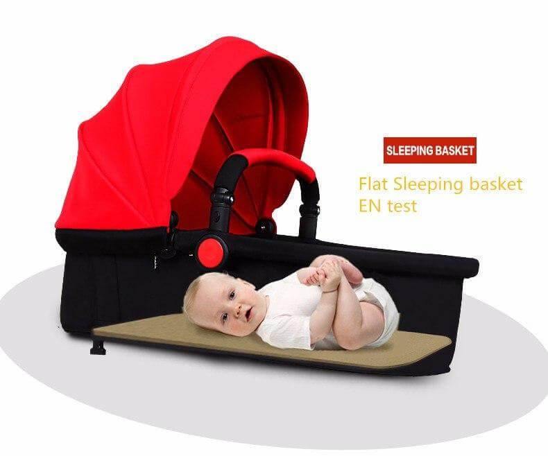 European 3 in 1 Baby Strollers with baby basket and carriage - Image 11
