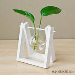 DecorativeWooden Vase With Wooden Tray - MaviGadget