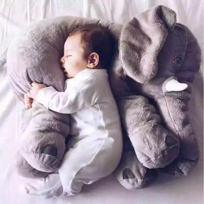 Soft Plush Elephant Pillow For Baby - MaviGadget