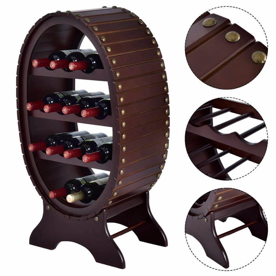 Wooden Bar Kitchen Storage Shelf Holder - Image 3