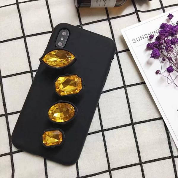 Luxury iPhone X Finger Diamond Ring Case - Image 2