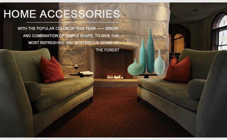 Interior Green Resin Flower Stone Vase for Home Decoration - Image 5