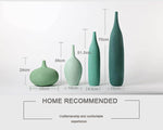 Interior Green Resin Flower Stone Vase for Home Decoration - MaviGadget