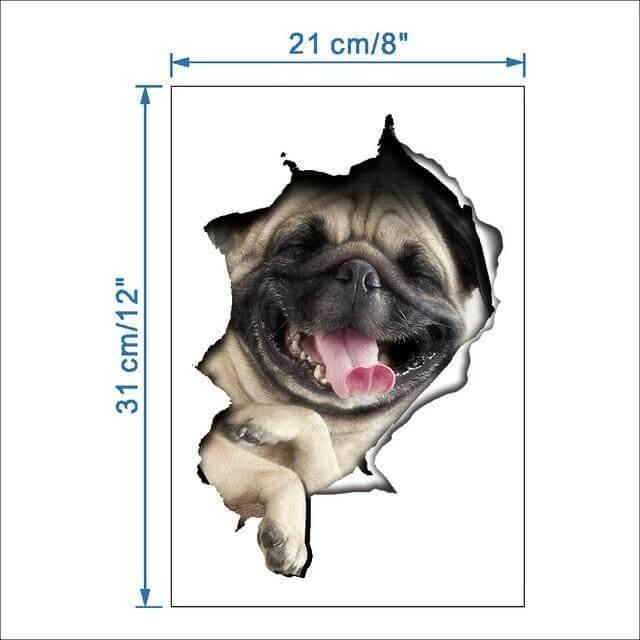 3D  Pet Wall and Bathroom Stickers - Image 10