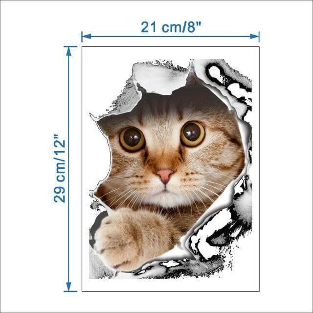 3D  Pet Wall and Bathroom Stickers - Image 14