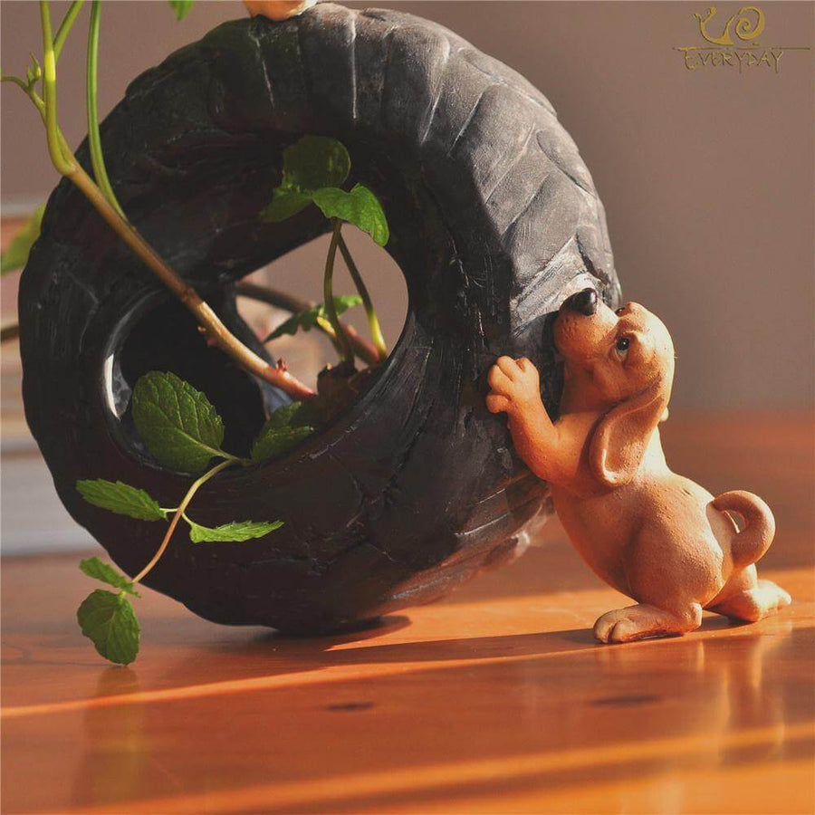 Cute Dog FlowerPot decoration - Image 0