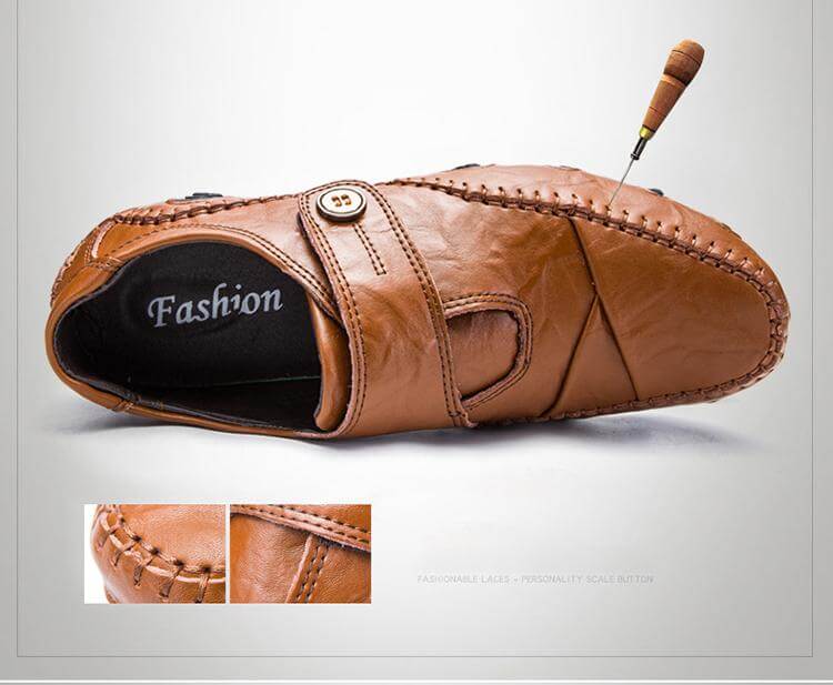 British Style Leather Men's Casual Shoes - Image 6