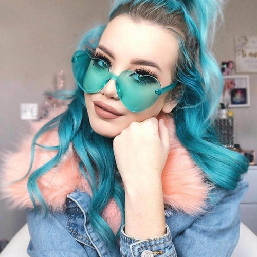 Love Heart Shape Sunglasses - Image 0