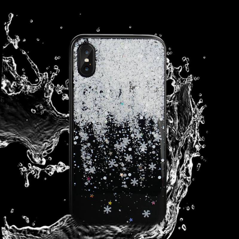 Winter Snowflake Clear Case For iPhone X and Other Models