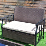 4Pcs Garden Furniture Outdoor Patio Sectional Set with Cushions