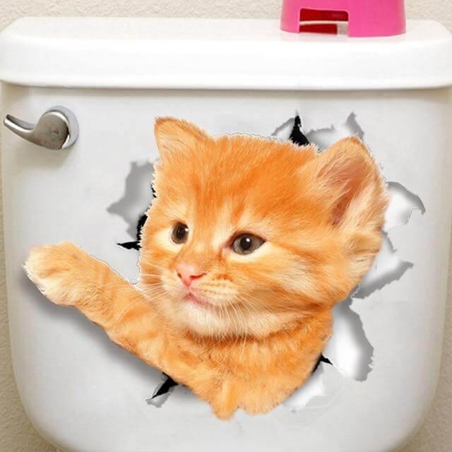 3D  Pet Wall and Bathroom Stickers - Image 5