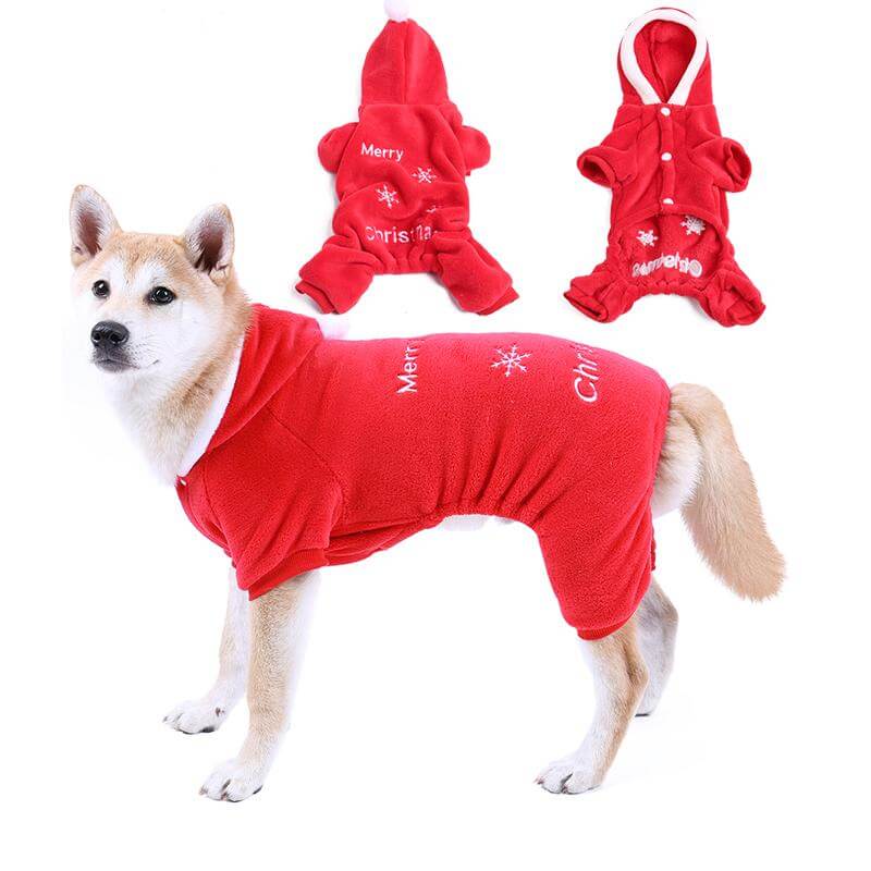 Dog Snow Flake Costume Winter Clothes