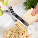 5 Layers Stainless Steel Multifunctional Kitchen Scissors