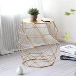 Metal Gold Color End and Side Table - MaviGadget