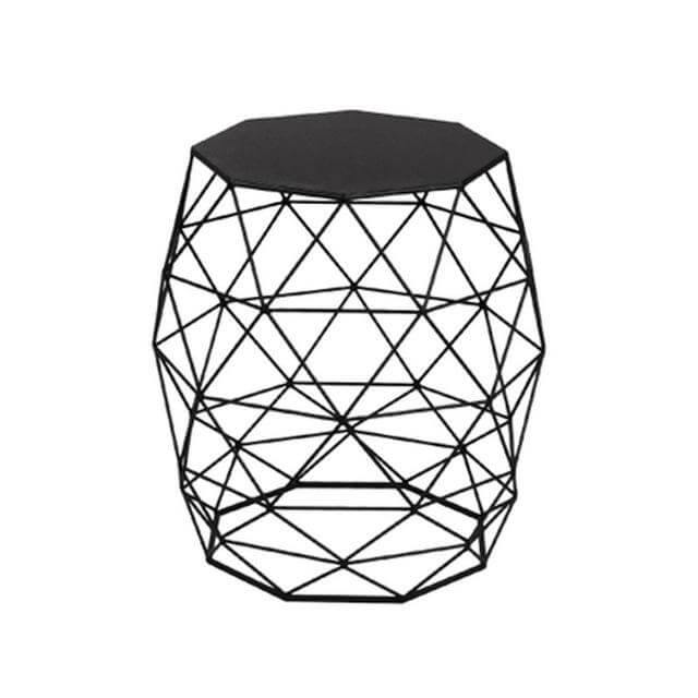 Metal Gold Color End and Side Table - Image 5
