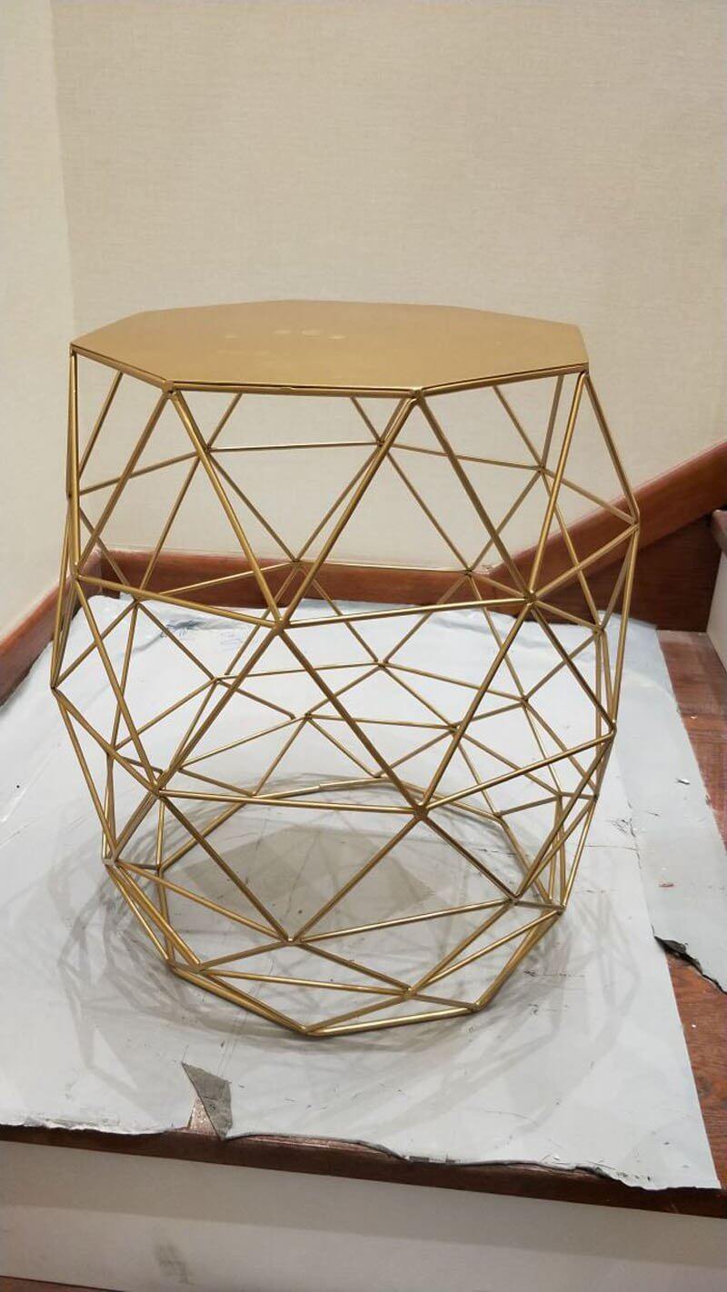 Metal Gold Color End and Side Table - MaviGadget