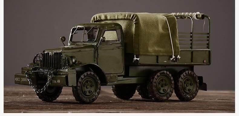 Pure Handmade Vintage WW2 Retro Military Truck - MaviGadget