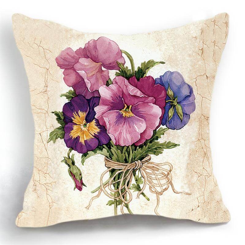 Luxury Flower Vase Cushion Cover Pillowcase - Image 0