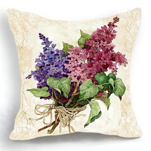 Luxury Flower Vase Cushion Cover Pillowcase