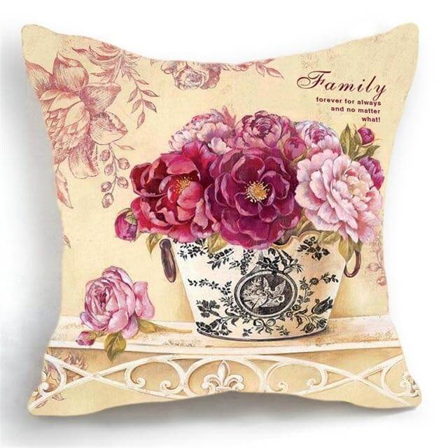 Luxury Flower Vase Cushion Cover Pillowcase - Image 20