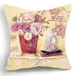 Luxury Flower Vase Cushion Cover Pillowcase