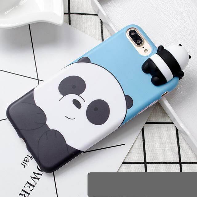 3D Bear Cartoon Soft Silicon Iphone Cases - MaviGadget