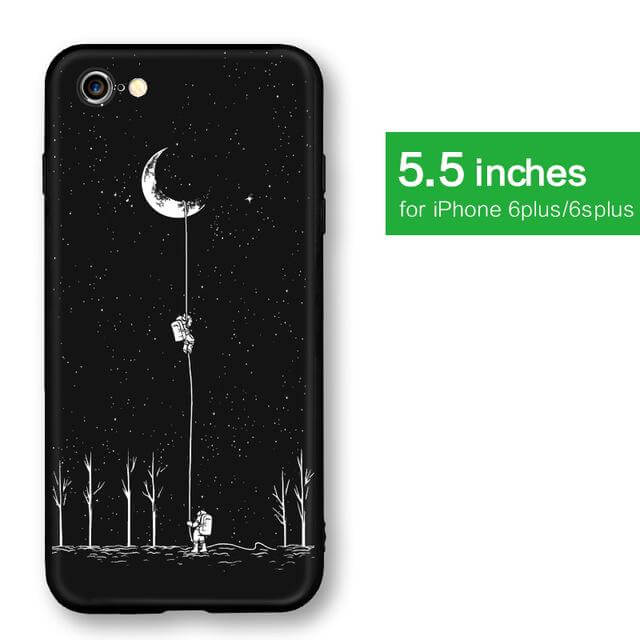 Cool Space Moon Astronaut Iphone Case - Image 0