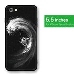 Cool Space Moon Astronaut Iphone Case