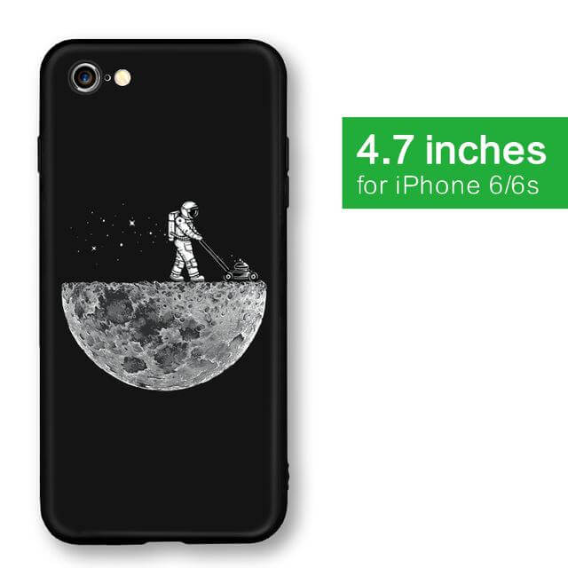 Cool Space Moon Astronaut Iphone Case - Image 5
