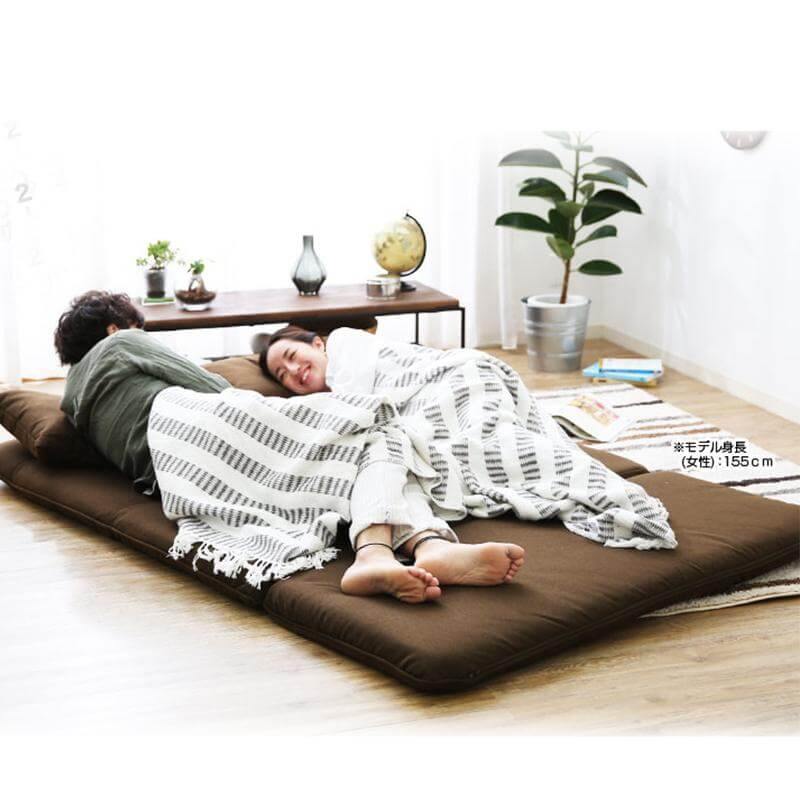 Modern Japanese Style Floor Legless Floor Futon Sofa