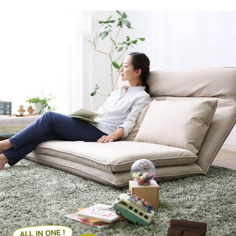 Modern Japanese Style Floor Legless Floor Futon Sofa - Image 5