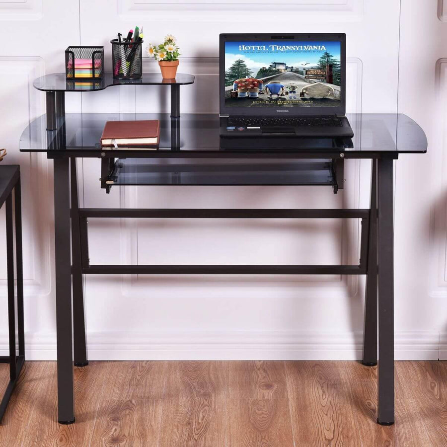 Modern Home/Office Workstation Metal Frame with Printer Shelf Table - Image 2