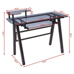 Modern Home/Office Workstation Metal Frame with Printer Shelf Table - MaviGadget