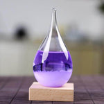 Storm Glass Forecast with Wood Base for home Decoration - MaviGadget