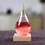 Storm Glass Forecast with Wood Base for home Decoration - MaviGadget