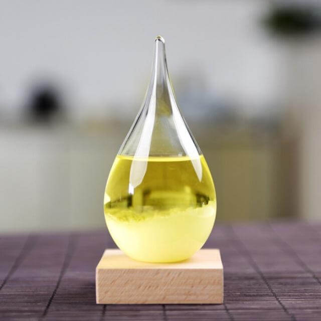 Storm Glass Forecast with Wood Base for home Decoration - Image 4