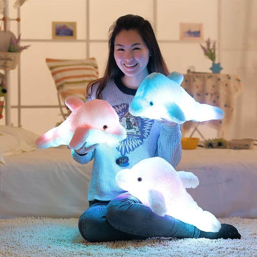 Creative Luminous Light-up Plush Dolphin - Image 0