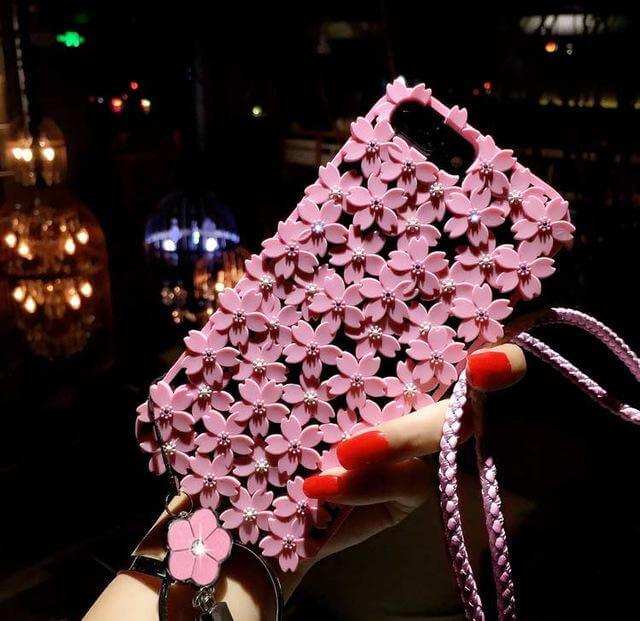 Cute Hollow Out Cherry Soft Silicone Case for iPhone Models - Image 0