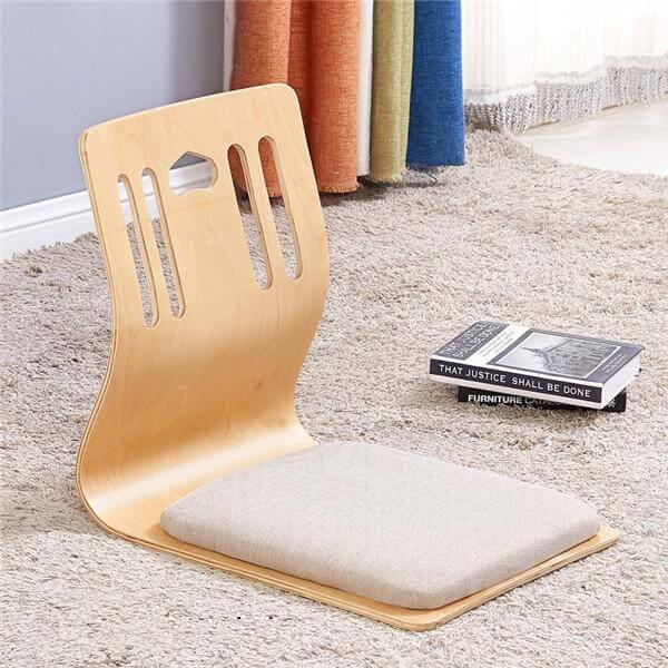 Modern Japanese Legless Chair Made From Plywood - Image 4