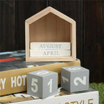 Wood Block Calendar Home Decoration - MaviGadget