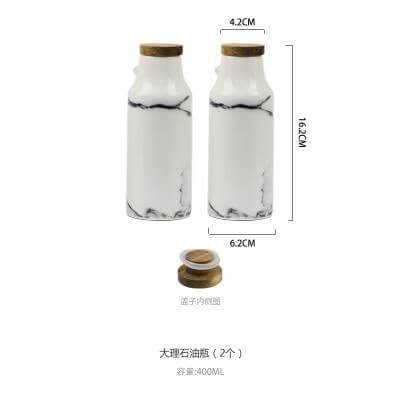 Ceramic Salt And Pepper Oil Bottle Set - Image 3
