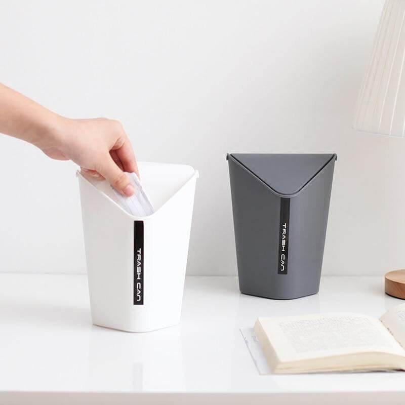 Creative Modern Home Use/Office Desktop Mini Plastic Trash Can - MaviGadget