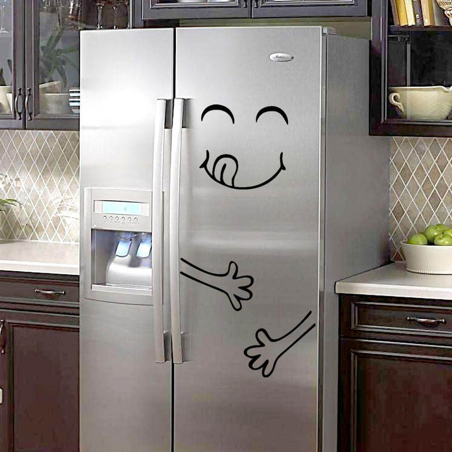 Cute Happy Fridge Decal - Image 0