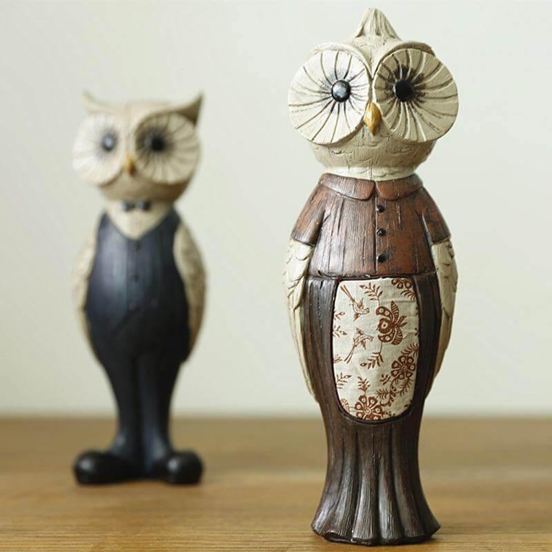 Retro Owl Art Ornaments Home Decoration - Image 0