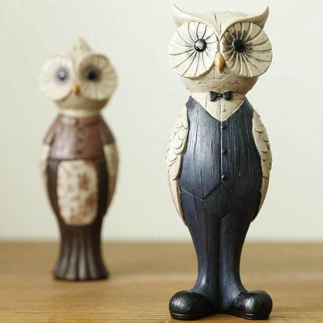 Retro Owl Art Ornaments Home Decoration - Image 1
