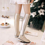 Square Heels FurHigh Boots for Women - MaviGadget