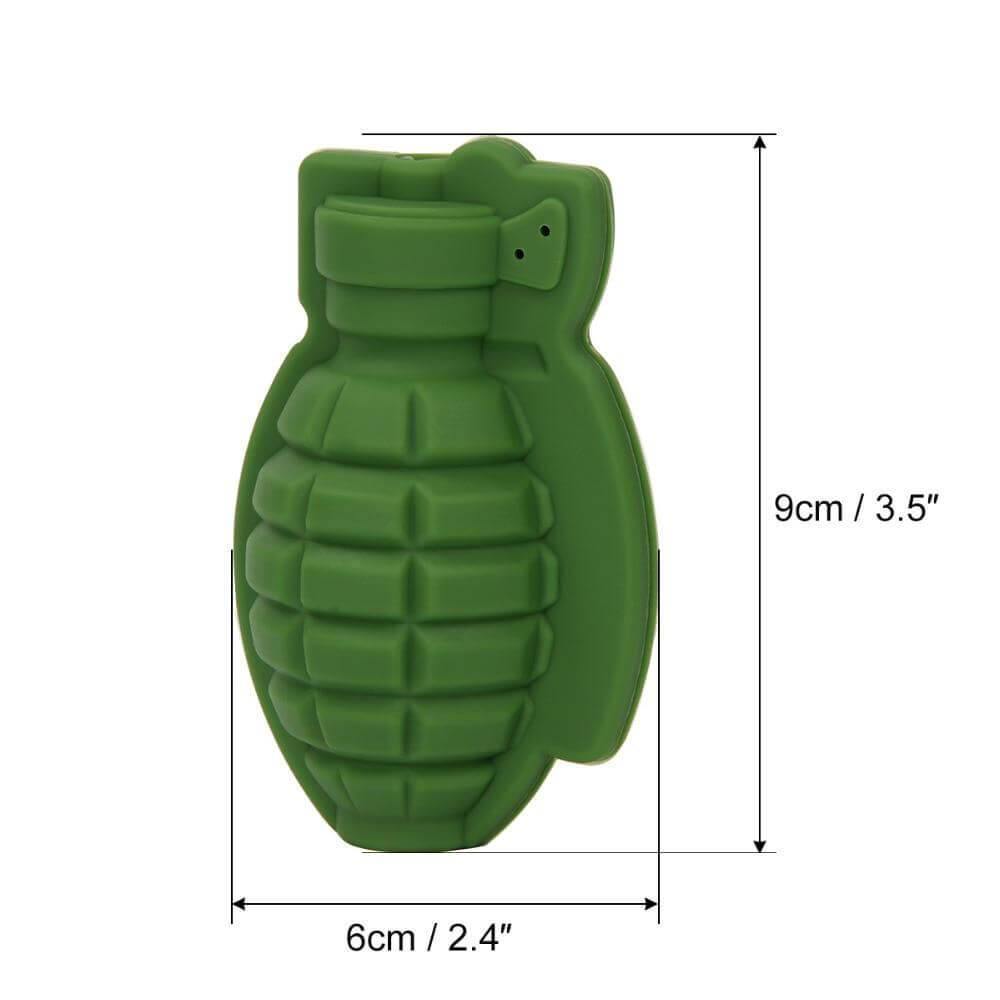 3D Grenade Shape Ice Cube Mold Silicone Trays